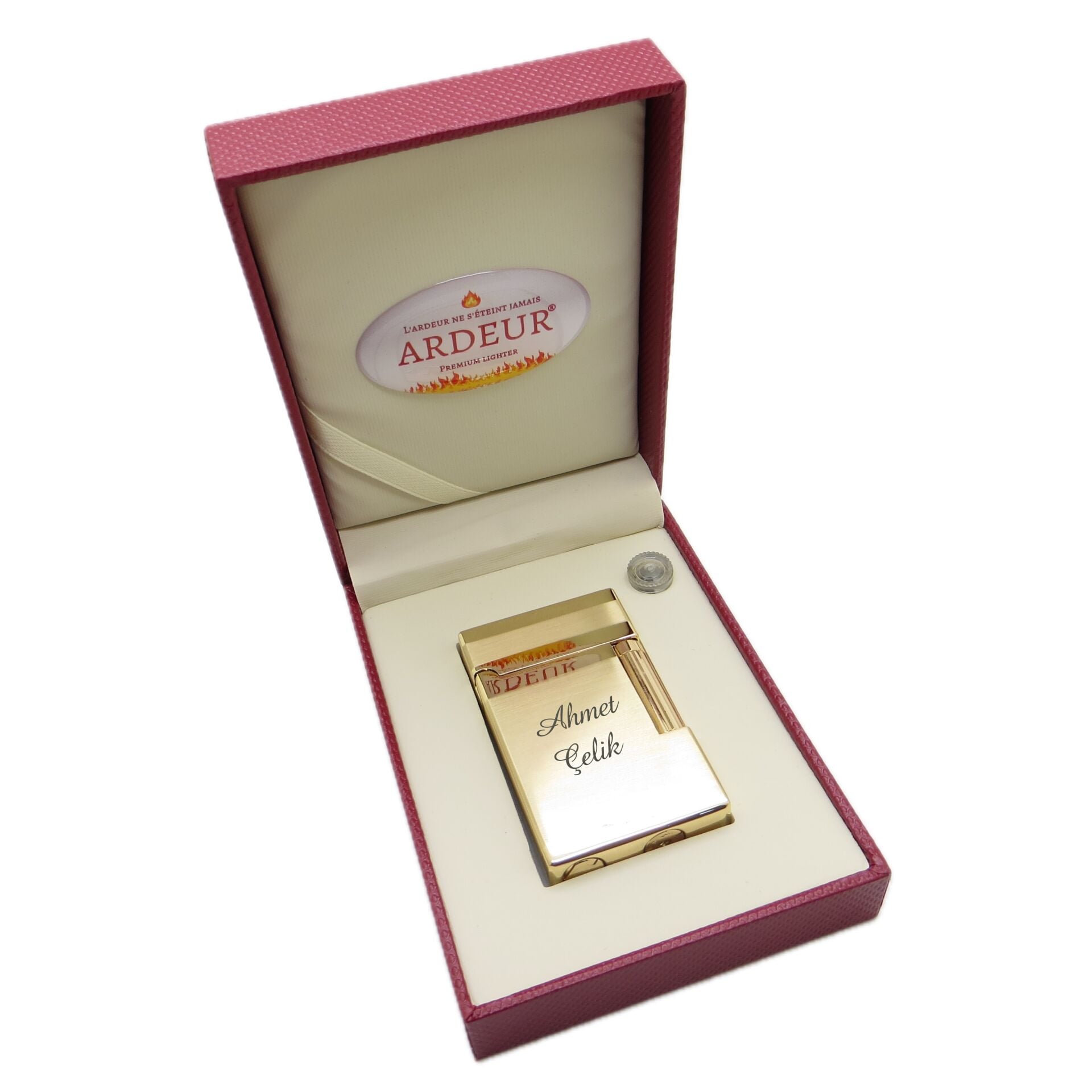 Ardeur® Prestige Gold İsme Özel Çakmak | Hediyelik Çakmak