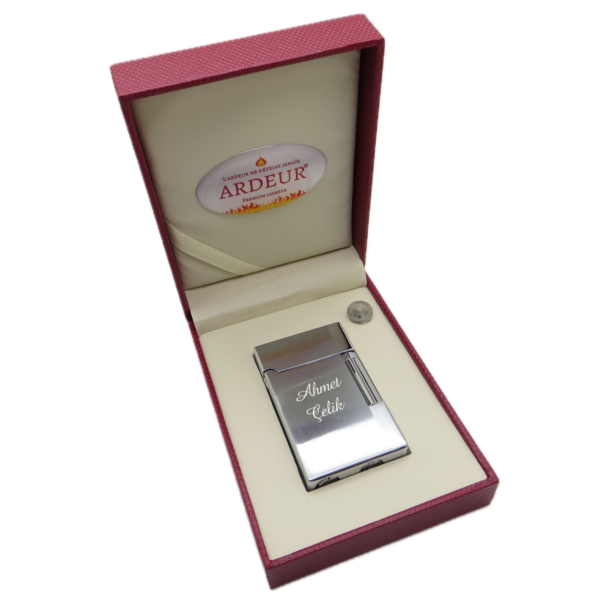 Ardeur® Prestige Krom İsme Özel Çakmak | Hediyelik Çakmak