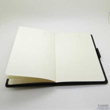 Scrikss İsme Özel Deri Defter Hediye Seti MD-543 Siyah | A5 Deri Defter + Touch Kalem | Scrikss Kalem | İsme Özel Kalem | Hediyelik Set
