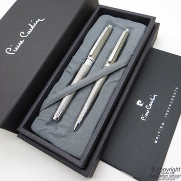 Pierre Cardin Status Titanyum Roller Kalem + Tükenmez Kalem | Pierre Cardin Kalem| İsme Özel Kalem | Hediye Kalem