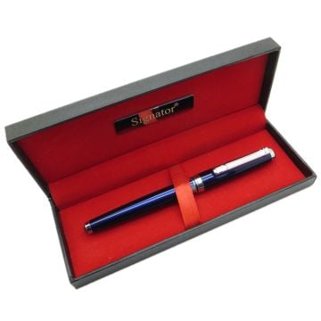 Signator® T605 Mavi Krom Roller Kalem | İsme Özel Kalem | Hediyelik Kalem