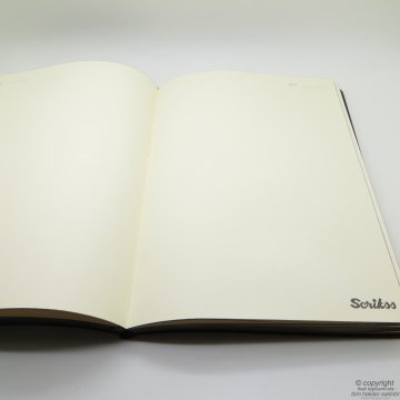 Scrikss İsme Özel Deri Defter Hediye Seti MD-553 Kahve | Deri Defter + Touch Kalem | Scrikss Kalem | İsme Özel Kalem | Hediyelik Set