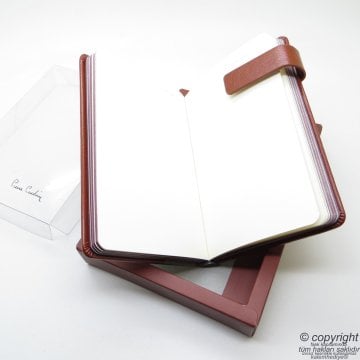 Pierre Cardin İsme Özel Concept Deri Defter 9x14 Taba