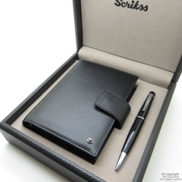 Scrikss İsme Özel Cep Ajandası Hediye Seti MD-623 | Cep Ajandası + Siyah Kalem | Scrikss Kalem | İsme Özel Kalem | Hediyelik Set