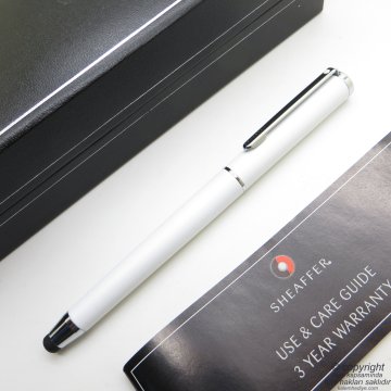 Sheaffer Stylus Beyaz Dokunmatik Ekran Kalemi Ve Tükenmez Kalem | İsme Özel Kalem