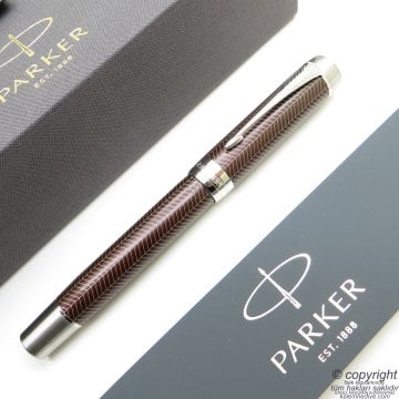 Parker Duofold Prestij Bordo Chevron CT Roller Kalem | Parker Kalem | İsme Özel Kalem | Hediyelik Kalem