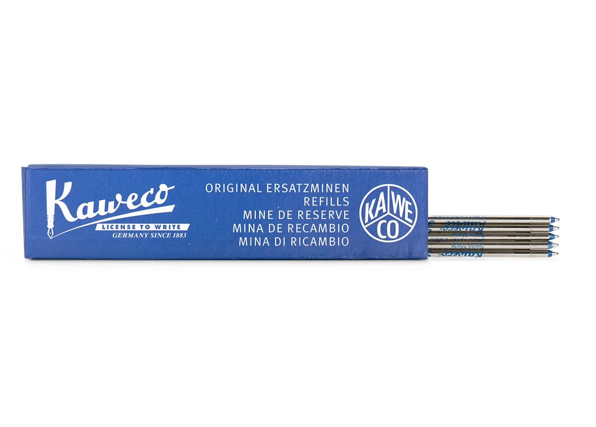 Kaweco 10000368 D1 Mavi Tükenmez Kalem Refili/Yedeği 1.0 MM 5'li Paket