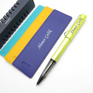 Lamy Al Star Charged Green Roller Kalem + Kalem Kılıfı | Lamy Kalem | Hepsi İsme Özel