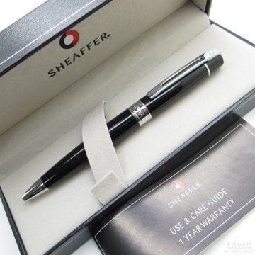 Sheaffer 300 Siyah Krom Tükenmez Kalem | İsme Özel Kalem
