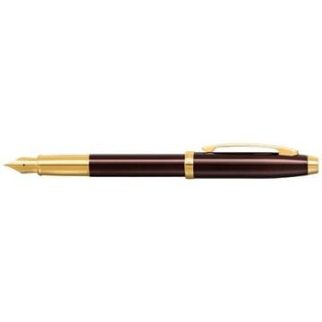 Sheaffer 100 Kahverengi Altın Dolma Kalem 9370-0 | İsme Özel Kalem