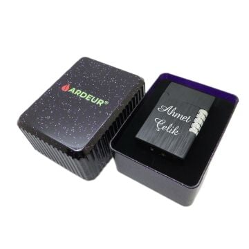 Ardeur® Everest Siyah Kişiye Özel Çakmak | Hediyelik Çakmak