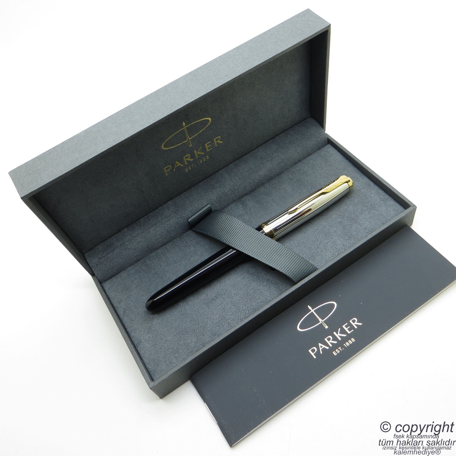 Parker 51 Premium Siyah GT Dolma Kalem | İsme Özel Kalem