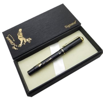 Signator® T659 Atatürk Silüeti ve İmzası Yaldızlı Roller Kalem | İsme Özel Kalem | Hediyelik Kalem