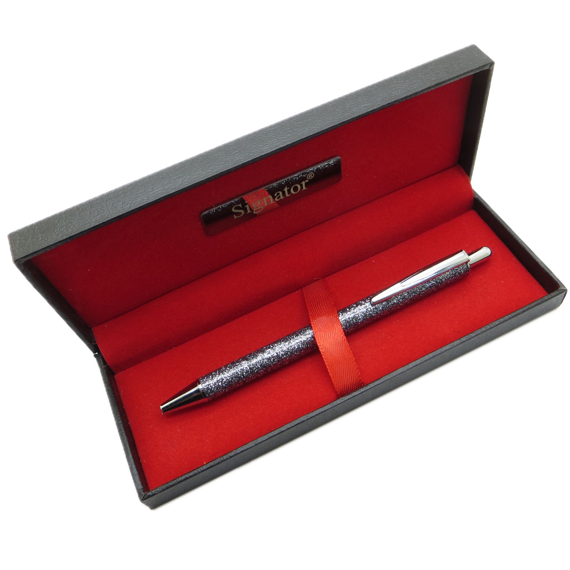Signator® T667 Simli Gri Tükenmez Kalem | İsme Özel Kalem | Hediyelik Kalem