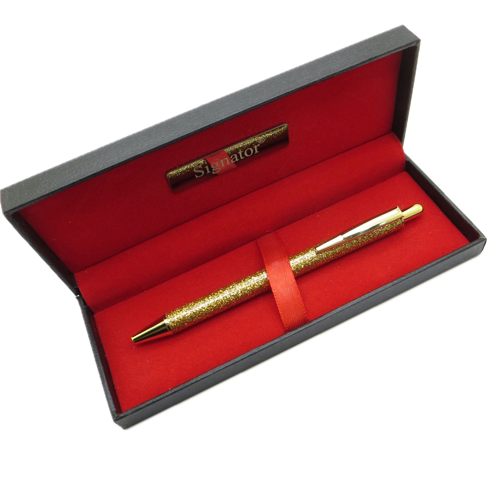 Signator® T668 Simli Gold Tükenmez Kalem | İsme Özel Kalem | Hediyelik Kalem