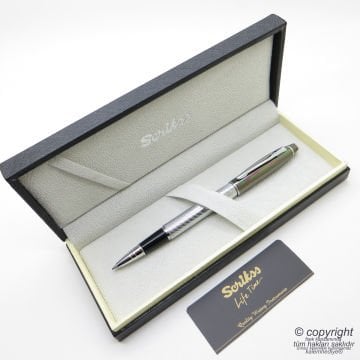 Scrikss Special İsme Özel Desenli Titanyum & Krom Roller Kalem