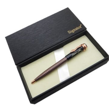 Signator® ST197 Slim Crocodile Rose Gold Tükenmez Kalem | İsme Özel Kalem