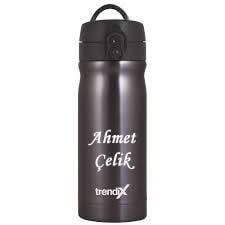 İsme Özel Termos 350Ml. Trendix Koyu Gri