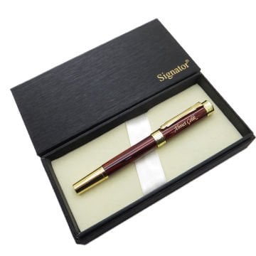 Signator® ST202 Bordo Sedefli Lake Gold Roller Kalem | İsme Özel Kalem