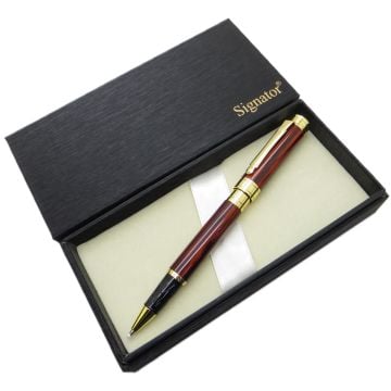 Signator® ST202 Bordo Sedefli Lake Gold Roller Kalem | İsme Özel Kalem