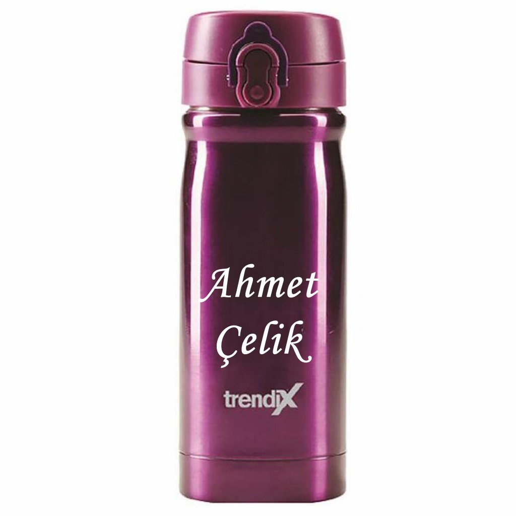 İsme Özel Termos 350Ml. Trendix Mor