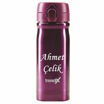 İsme Özel Termos 350Ml. Trendix Mor