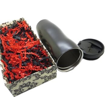 Thales Vertex Siyah Çelik Kupa 400ml. | Kişiye Özel Termos