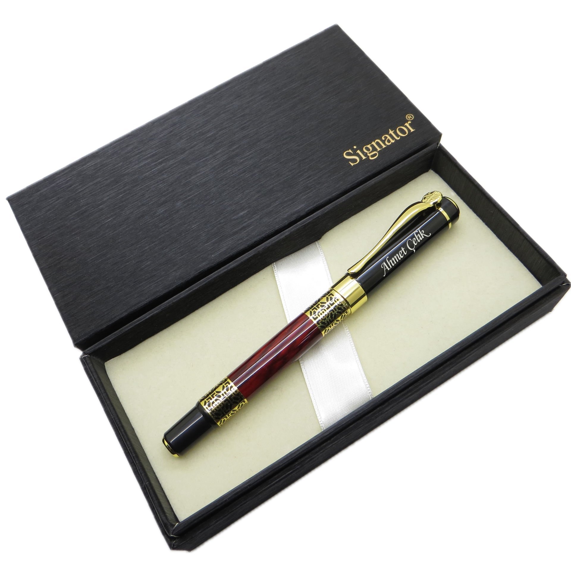 Signator® ST208 Sedefli Lake Gold Roller Kalem | İsme Özel Kalem
