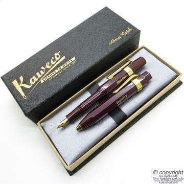 Kaweco Kalem Seti Bordo Classic Sport | Tükenmez Kalem + Dolma Kalem Set | İsme Özel Kalem