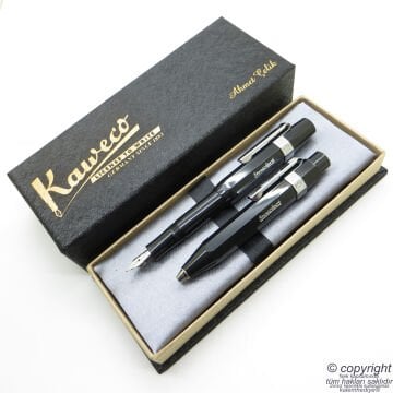 Kaweco Kalem Seti Siyah Classic Sport | Tükenmez Kalem + Dolma Kalem Set | İsme Özel Kalem