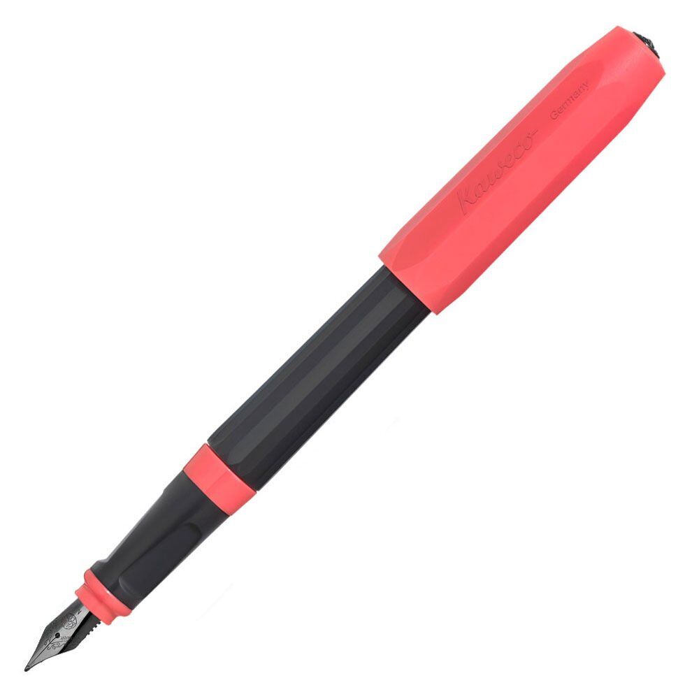 Kaweco 10001313 Perkeo Dolma Kalem Siyah / Pembe Medium | İsme Özel Kalem