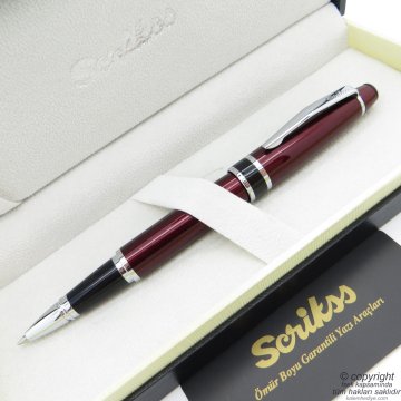 Scrikss 63 Bordo Roller Kalem | Scrikss Kalem | İsme Özel Kalem | Hediyelik Kalem