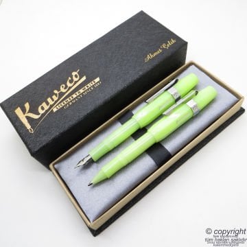 Kaweco Kalem Seti Frosted Limon | Dolma Kalem + Roller Kalem Set | İsme Özel Kalem