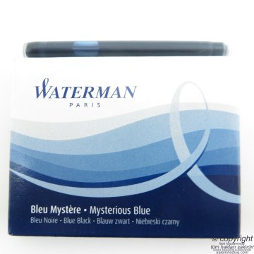 Waterman Siyah/Mavi Dolma Kalem Kartuşu 8'li Blue Mystere - Mysterious