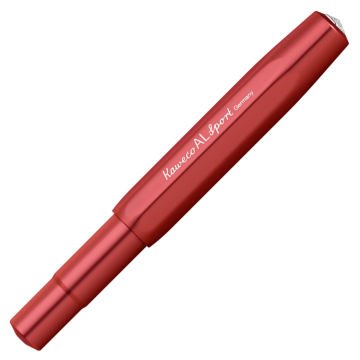 Kaweco 10001563 Al Sport Metalik Kırmızı Dolma Kalem Medium Uç | İsme Özel Kalem