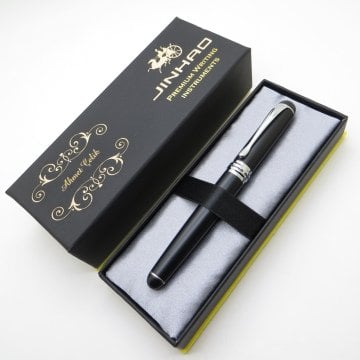 Jinhao Mat Siyah Full Metal Dolma Kalem | İsme Özel Kalem