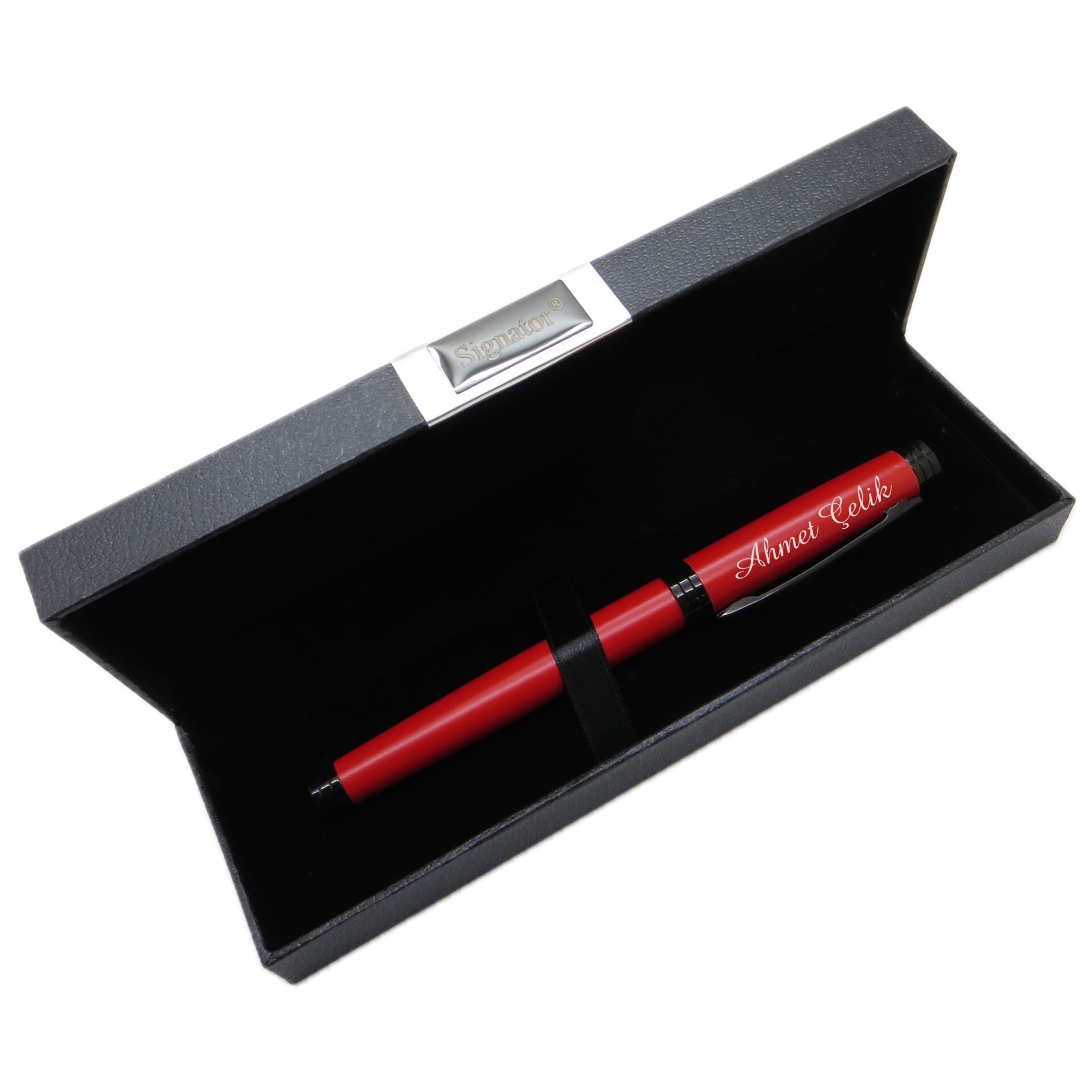 Signator® M553 Mat Kırmızı Tükenmez Kalem | İsme Özel Kalem | Hediyelik Kalem