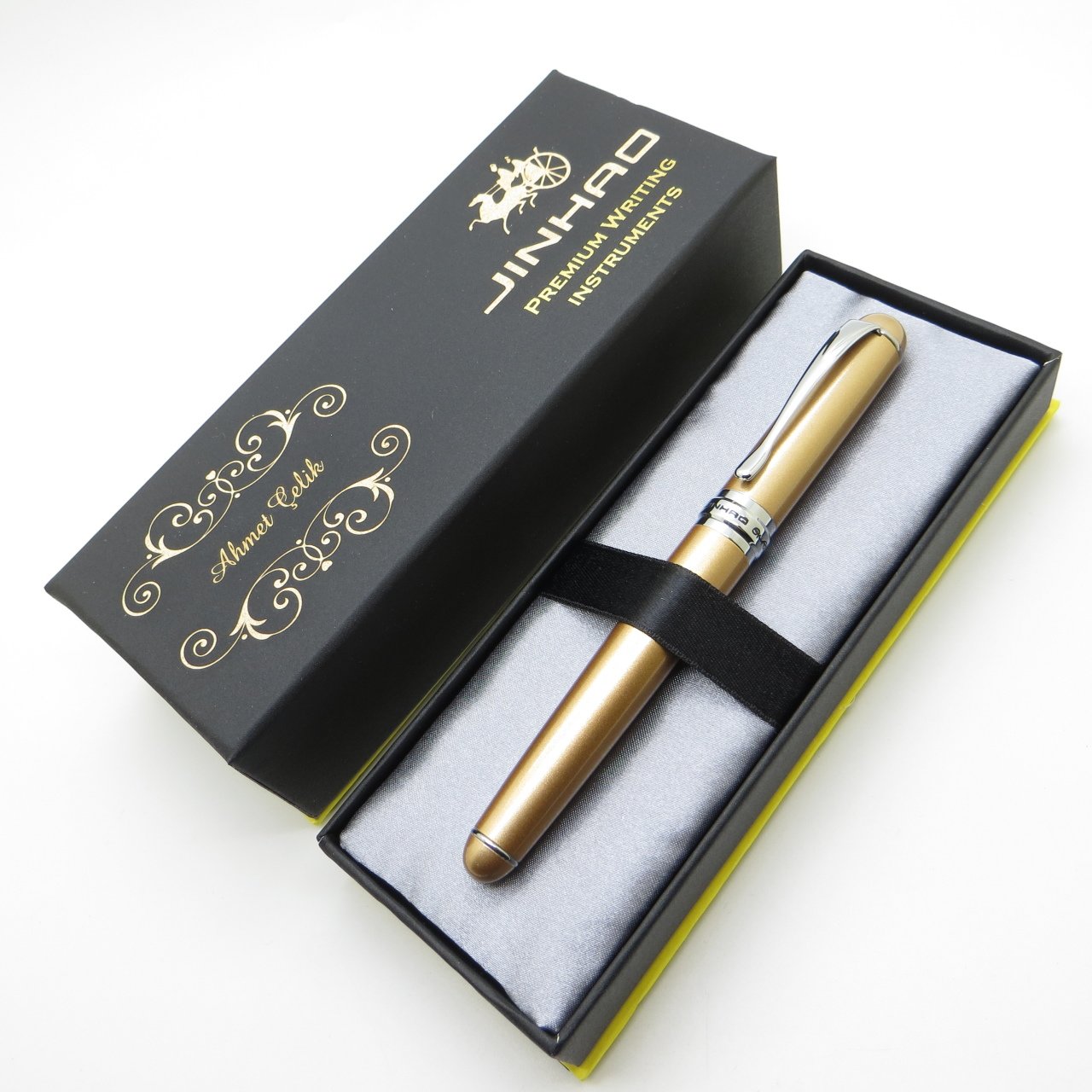 Jinhao Golden Lake Full Metal Dolma Kalem | İsme Özel Kalem