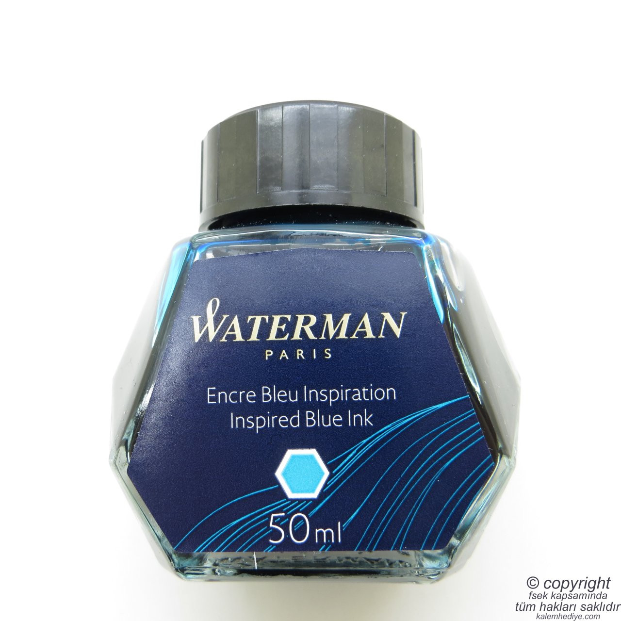 Waterman Deniz Mavi Mürekkep 50ml. Şişe - Inspired Blue