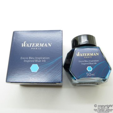 Waterman Deniz Mavi Mürekkep 50ml. Şişe - Inspired Blue