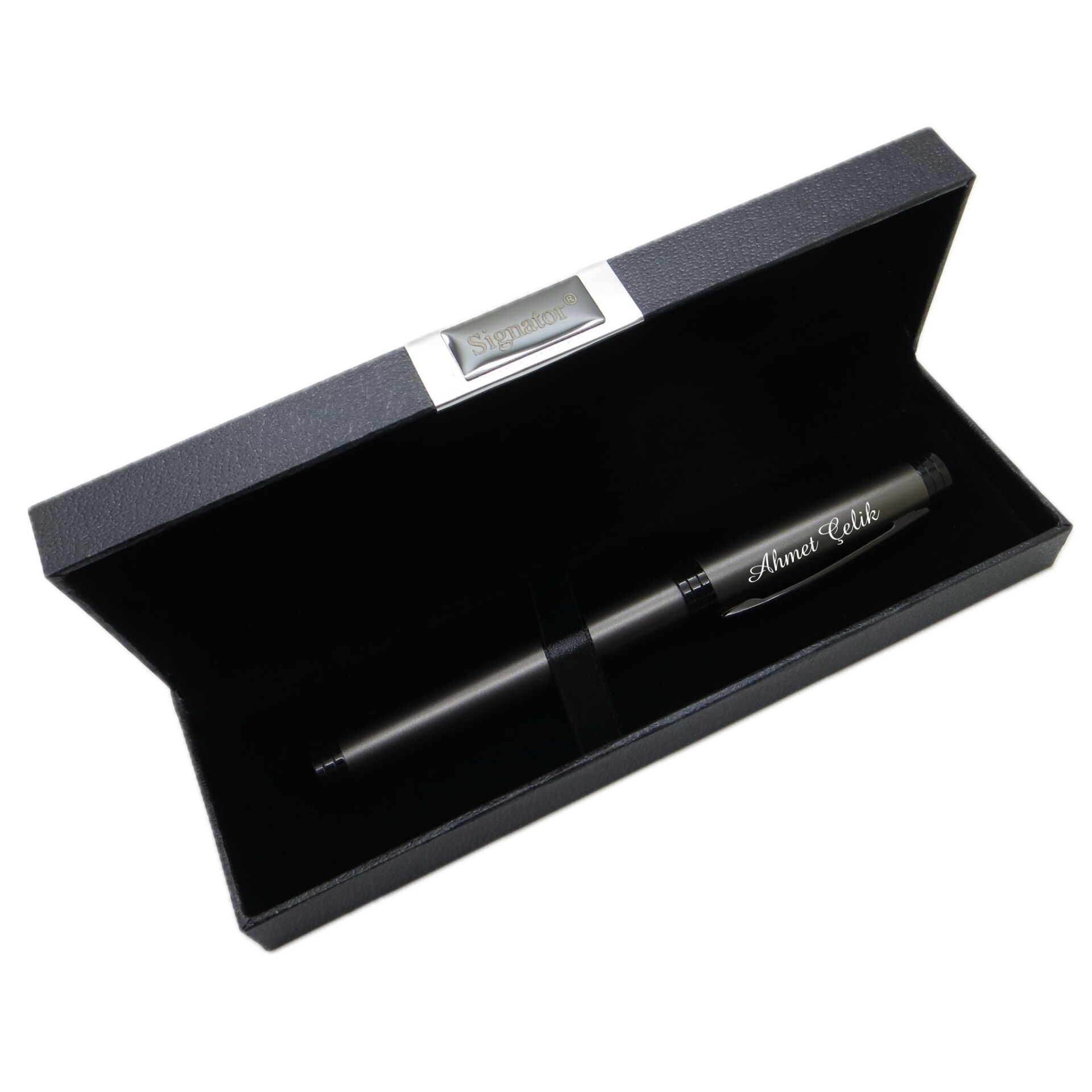 Signator® M556 Mat Titanyum Siyah Roller Kalem | İsme Özel Kalem | Hediyelik Kalem