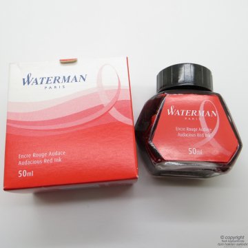 Waterman Kırmızı Mürekkep 50ml. Şişe - Audacious Red
