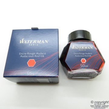 Waterman Kırmızı Mürekkep 50ml. Şişe - Audacious Red