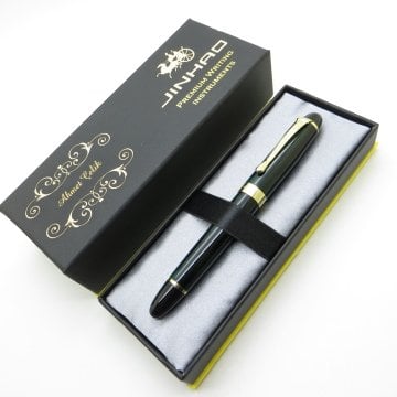 Jinhao Gold And Green Sedefli Full Metal Dolma Kalem | İsme Özel Kalem