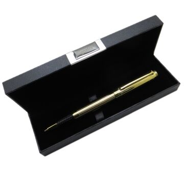 Signator® M558 Parlak Gold Desenli Roller Kalem | İsme Özel Kalem | Hediyelik Kalem