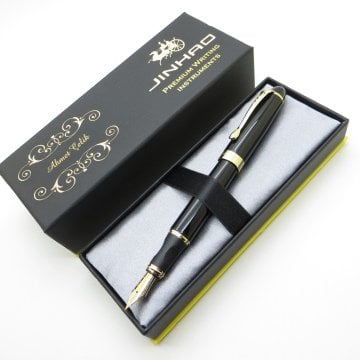 Jinhao Red Gold Sedefli Full Metal Dolma Kalem | İsme Özel Kalem