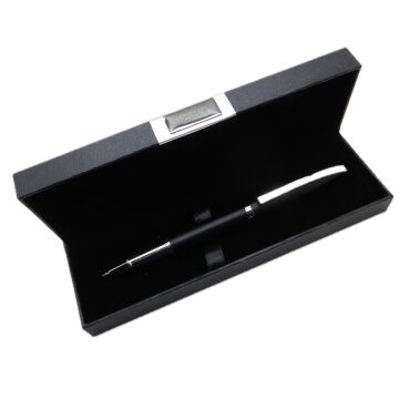Signator® M561 Mat Siyah Krom Tükenmez Kalem | İsme Özel Kalem | Hediyelik Kalem