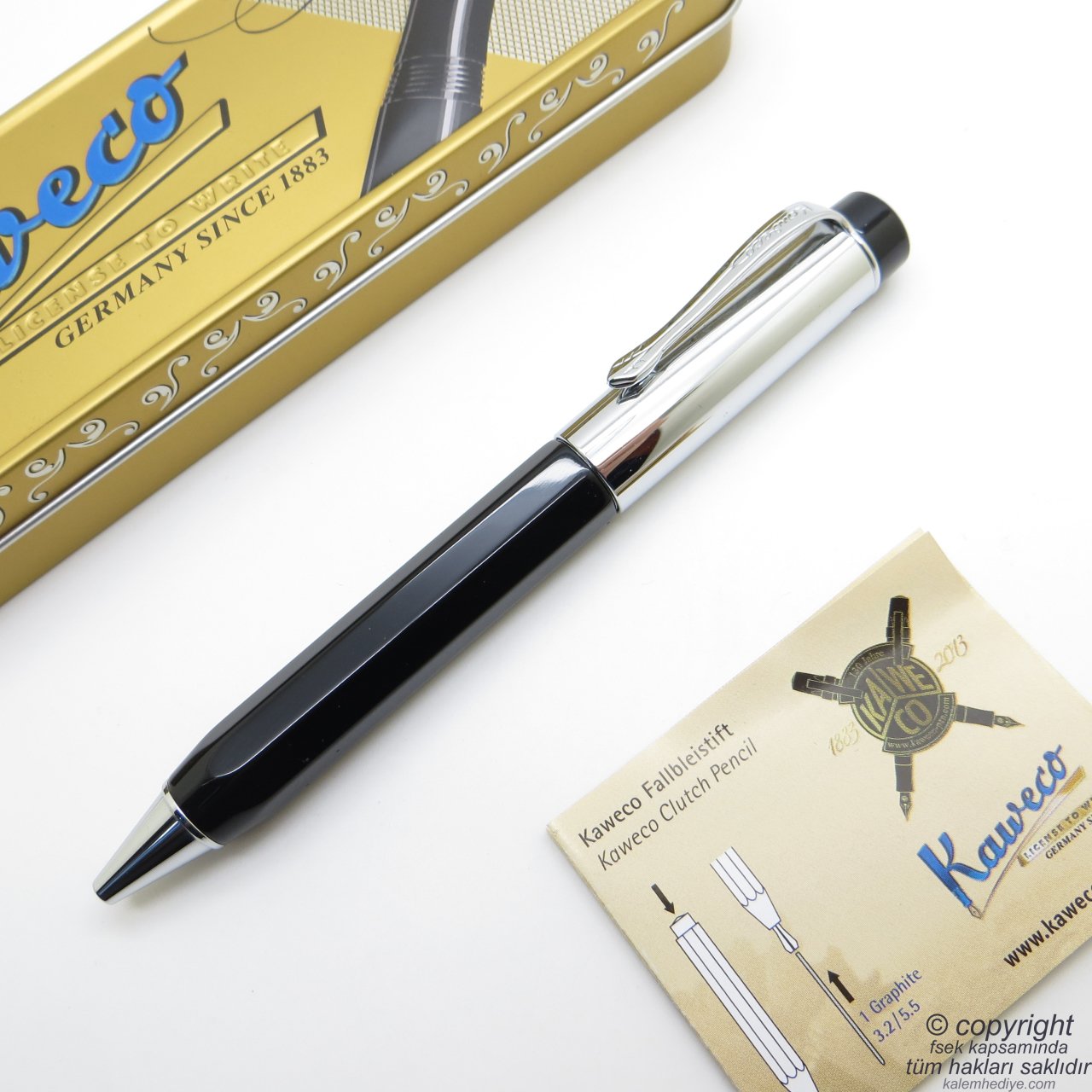 Kaweco Tükenmezkalem Siyah/Krom
