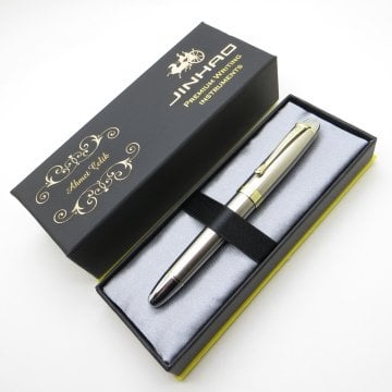 Jinhao Stainless Steel Altın Full Metal Dolma Kalem | İsme Özel Kalem