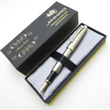 Jinhao Stainless Steel Altın Full Metal Dolma Kalem | İsme Özel Kalem